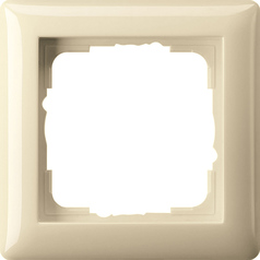 Einfacher  Rahmen, serie STANDARD 55, cream white bright, Ref. 0211 01