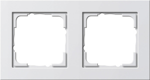 Doppelt Rahmen, serie E 2, pure white bright, Ref. 0212 29