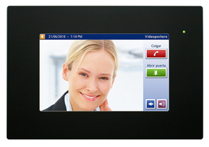 7`` Touch Panel mit Web-Server und Video-Türsprechanlagen-Funktion, schwarz