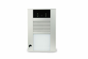 Mura ip door station, 1 button, colour camera. KNX Video-Tür-Sprechsysteme, SIP, Außeneinheiten, Oberfläche, serie MURA IP, Ref. MIP-T1C