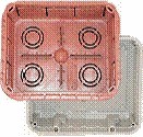 Unterputzgehäuse für KNX Touch Panel, 6 - 6.9" Zoll, serie ETS6C, Ref. 63102-191-11
