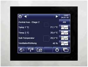 KNX Touch Panel, 5 - 5.9" Zoll, serie ETS6C, Ref. 64102-1341-01