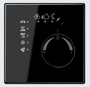 KNX Stetigregler m. Tasterschnittst. LS schwarz, Ref. LS 2178 TS SW