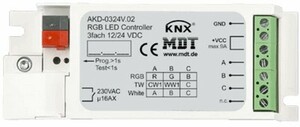 KNX Dimmer Aktoren, LED 12/24VDC, 3 Ausgänge, Konstantspannung, RGB, 3A, UP, Ref. AKD-0324V.02