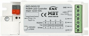KNX Dimmer Aktoren, LED 12/24VDC, 4 Binärausgänge, Konstantspannung, RGB / RGBW, 3A, UP, Ref. AKD-0424V.02