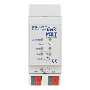 Linienkoppler mit Data Secure, 2SU MDRC, Ref. SCN-LK001.03