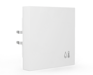 KNX Luftfeuchte / Temperatur Sensor, 4 Eingänge, Potenzialfrei, white glossy , Ref. SCN-RTR55O.01