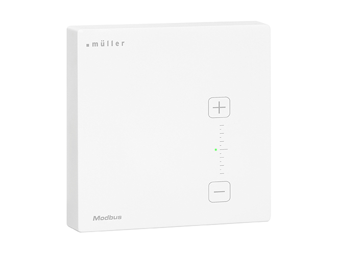 Luftqualitätssensor mit 0-10V-Ausgang und Halbleiterschaltern mit manueller Temperaturmessung, Wandmontage, weiß, Ref. GS 41.40 mod
