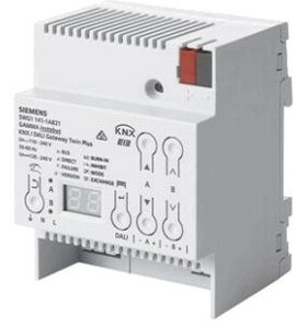 KNX/DALI Gateway Twin plus N 141/21, mit Notbeleuchtung, mit Sensoren, Ref. 5WG1 141-1AB21