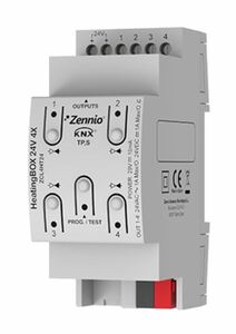 KNX Elektronische Heizung Aktoren, 4 Binärausgänge, 24VDC, Ref. ZCL-4HT24