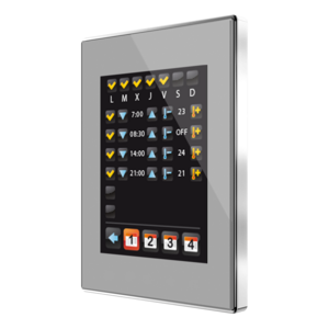 KNX Raumcontroller Mit Touchdisplay, 4.3", 2 Eingänge, Eingänge Für Temperatursensoren / Potenzialfrei, Oberfläche, serie Z41 Lite, Ref. ZVI-Z41LIT-SC