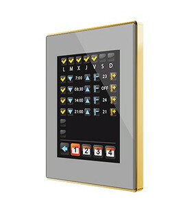 KNX Raumcontroller Mit Touchdisplay, 4.3", 2 Eingänge, Eingänge Für Temperatursensoren / Potenzialfrei, Oberfläche, serie Z41 Lite, Ref. ZVI-Z41LIT-SG