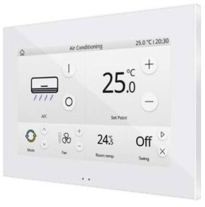 KNX Touch Panel, 7" Zoll, serie Z70 v2, white glossy , Ref. ZVIZ70V2GW
